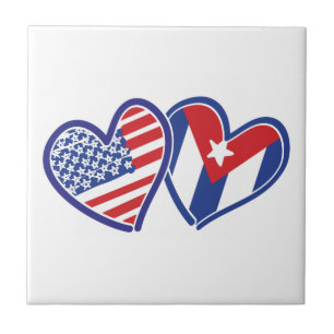 Carreau USA Cuba Love Hearts