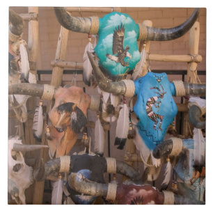 Carreau USA, Nouveau Mexique, Père Noël Fe : Le centre-v