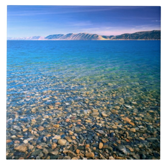 Carreau UTAH. USA. Eau limpide du lac Bear (Devant)