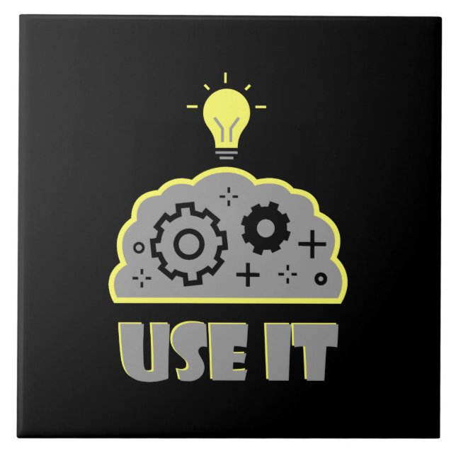 Carreau Utiliser votre cerveau (Devant)