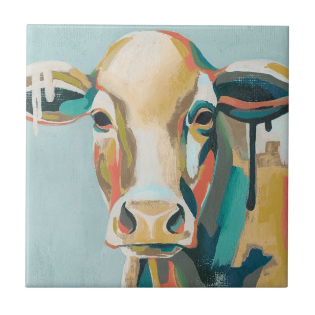 Carreau Vache colorée (Devant)