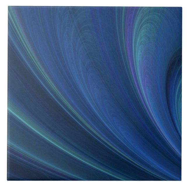 Carreau Vagues De Sable Bleu Et Vert (Devant)