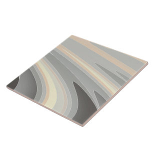 Carreau vagues rose gris jaune