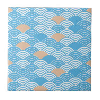 Vagues Seigaiha et Soleil Levant Japonais Modernes