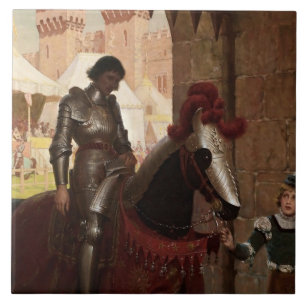 Carreau « Vaincu » par Edmund Blair Leighton
