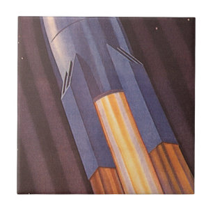 Carreau Vaisseaux spatiaux de science-fiction vintage