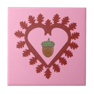 Carreau Valentines Day Love Heart Acorn