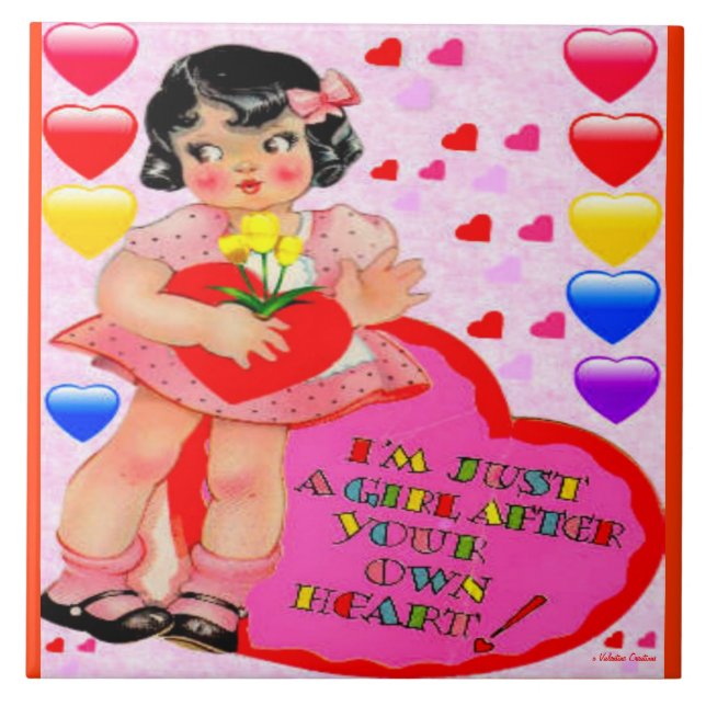 CARREAU VALENTINES JOUR ART TILE GRAND - CADEAUX SPÉCIAUX (Devant)