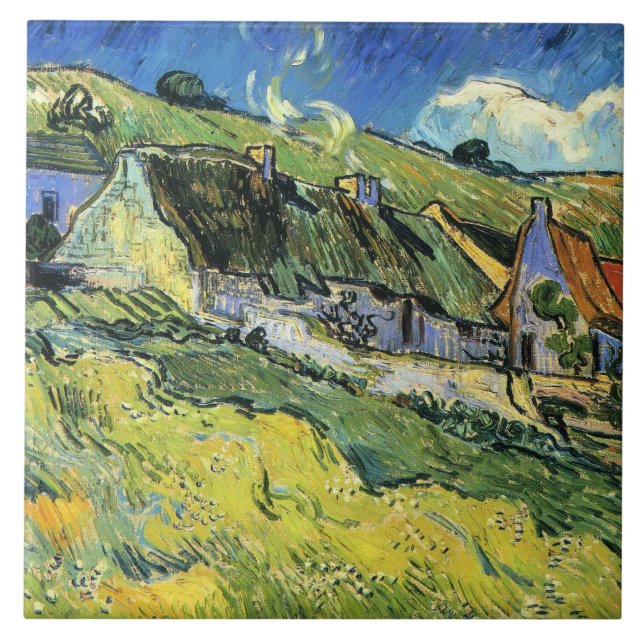Carreau Van Gogh - A Group of Cottages (Devant)