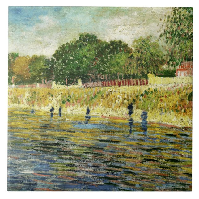 Carreau Van Gogh Banks de la Seine (F293) Art (Devant)