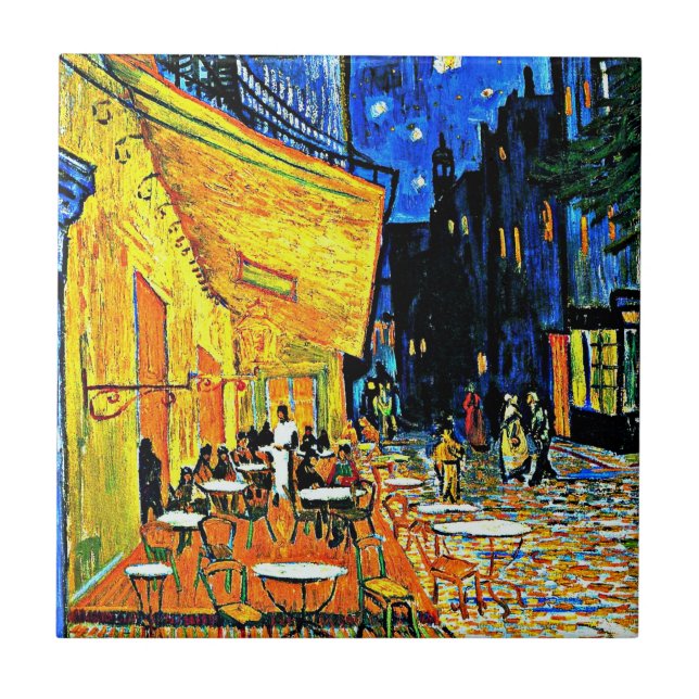 Carreau Van Gogh - Café Terrasse en soirée (Devant)