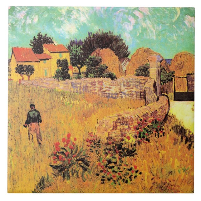 Carreau Van Gogh - Farmhouse in Provence, (Devant)