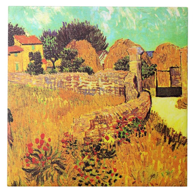 Carreau Van Gogh - Ferme en Provence (Devant)