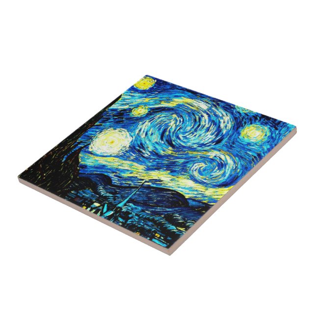 Carreau Van Gogh - Nuit étoilée (Côté)