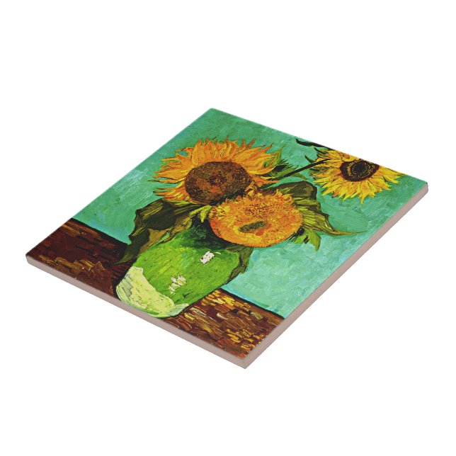 Carreau Van Gogh - Tournesols (Côté)