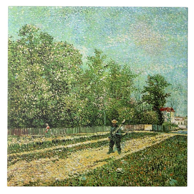 Carreau Van Gogh - Un homme avec pique... (Devant)