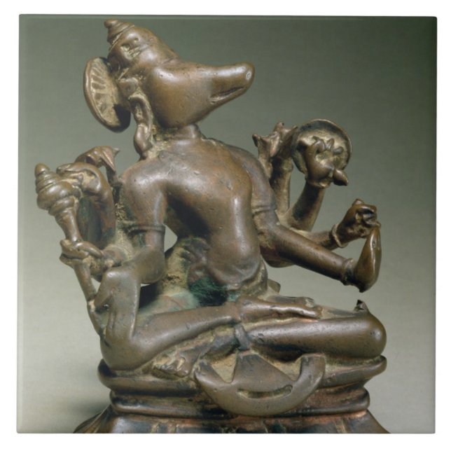 Carreau Varaha, Gurjara Pratihara, Tamil Nadu (bronze) (Devant)