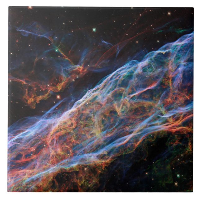 Carreau Veil Nebula Supernova Reste Télescope Hubble (Devant)