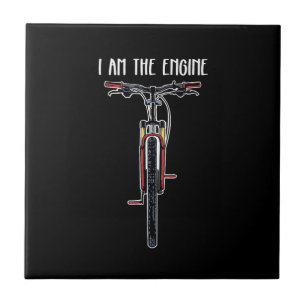 Carreau Vélo Drôle Je Suis Le Moteur
