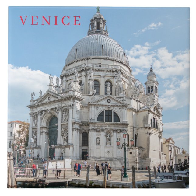 Carreau Venice Père Noël Maria della Salute céramique carr (Devant)