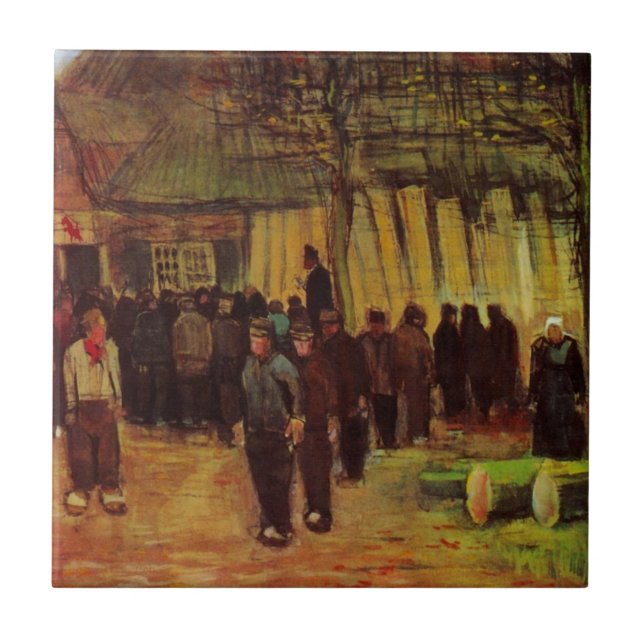 Carreau Vente de bois par Vincent van Gogh (Devant)