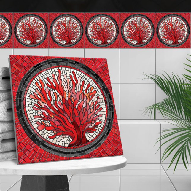 Carreau Ventilateur de la mer Rouge mosaïque de corail (Créateur téléchargé)