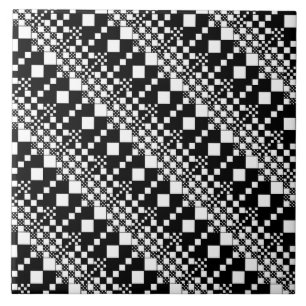 Carreau Vérifié, Chèques - noir et blanc