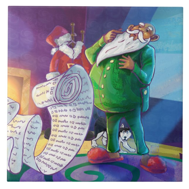 Carreau Vérifier deux fois Père Noël (Devant)