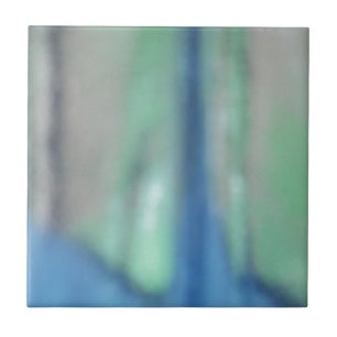 Carreau Verre bleu et turquoise de mer verte