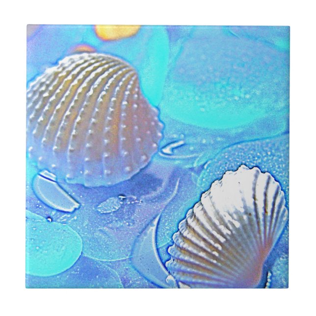 Carreau Verre coloré de mer (Devant)