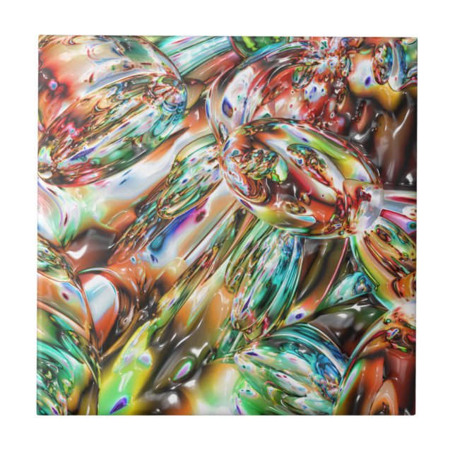 Carreau Verre fondu coloré (Devant)