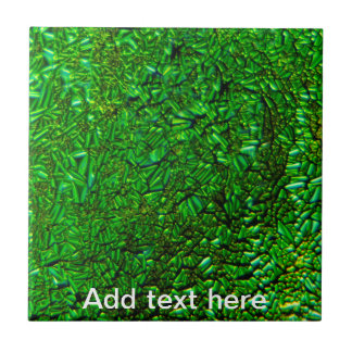 Carreau Verre fusionné vert froissé