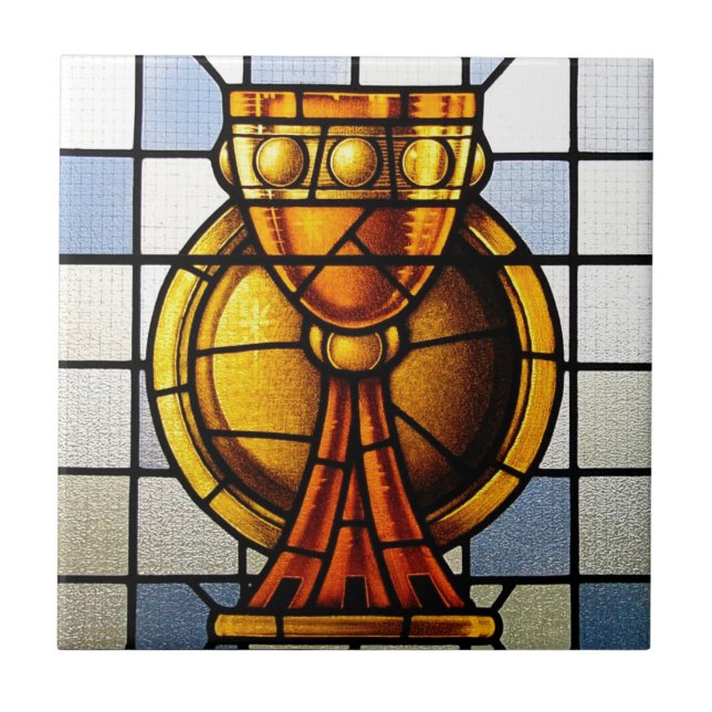 Carreau Verre souillé de Saint Graal - sacrement (Devant)