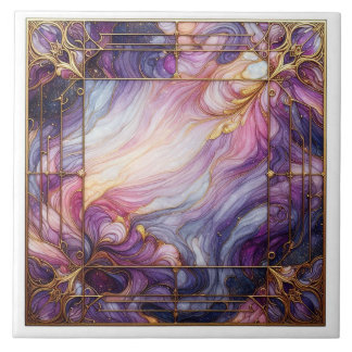 Carreau Verre teinté violet