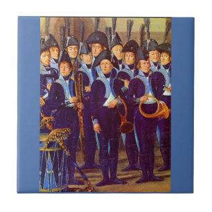 Carreau vers 1800 Musiciens militaires européens