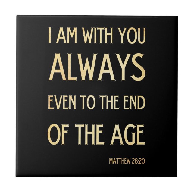 Carreau Vers scriptural chrétien de bible - 28:20 de (Devant)