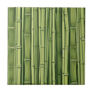 Carreau vert bamboo pattern