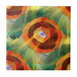 Carreau vert de l'eau d'abrégé sur texture d'art, orange,