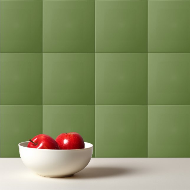 Carreau Vert de thym uni de couleur solide (Créateur téléchargé)