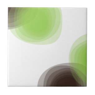 Carreau Vert, moderne, simple, graphique abstrait floral