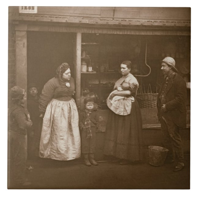 Carreau Victimes de l'inondation, de la 'vie dans la rue (Devant)