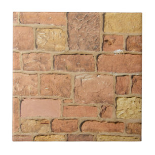 Carreau Vieille conception colorée de mur de briques