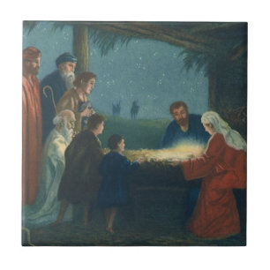 Carreau Vieille religion, Adoration des bergers