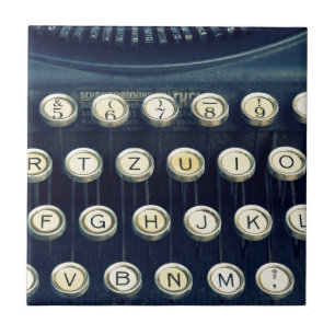Carreau Vieilles clés de clavier vintages de machine à