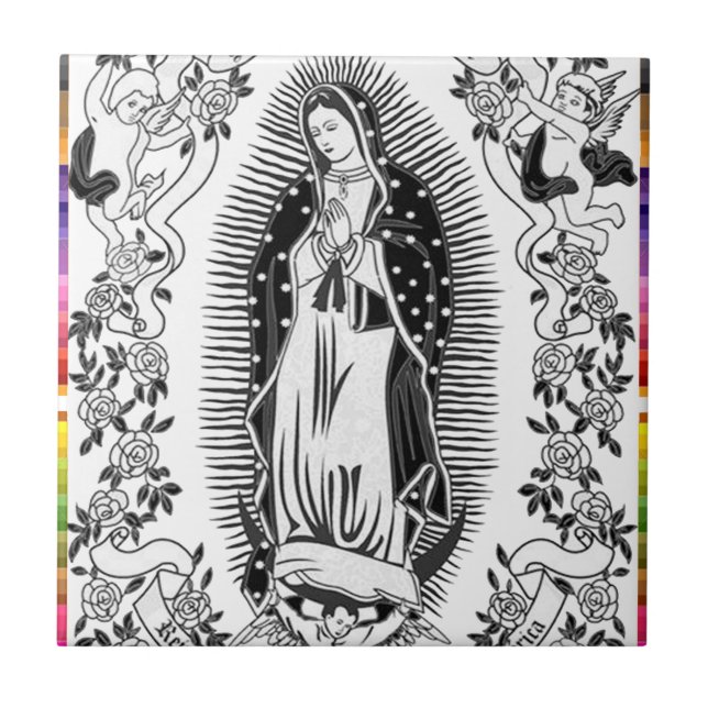 CARREAU VIERGE MEXIQUE DE GUADALUPE 10 PRODUITS (Devant)