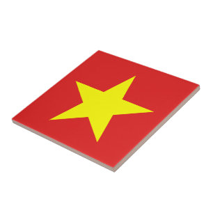 Carreau Vietnam Drapeau étoile jaune Tile