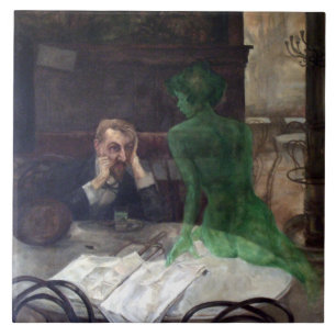 Carreau Viktor Oliva L'Absinthe Poster