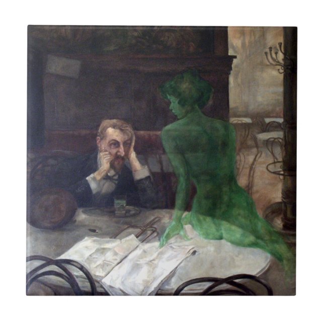 Carreau Viktor Oliva The Absinthe Drinker (Devant)
