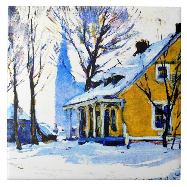 Carreau Village canadien, Journée Grey, Clarence Gagnon ar (Devant)