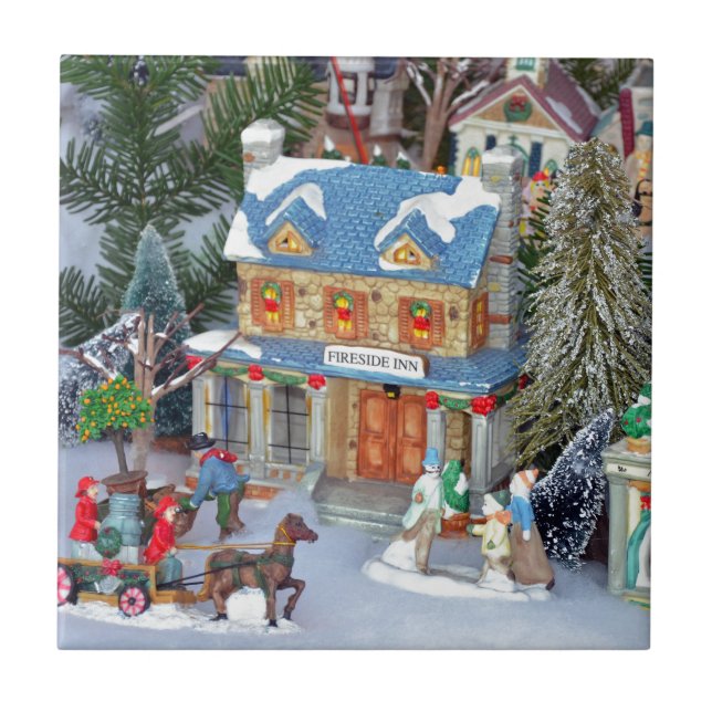Carreau Village de Noël miniature (Devant)